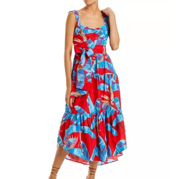 FARM Rio Dresses & Skirts - NWOT FARM RIO SWEET JUNGLE COTTON MIDI DRESS. SZ:M